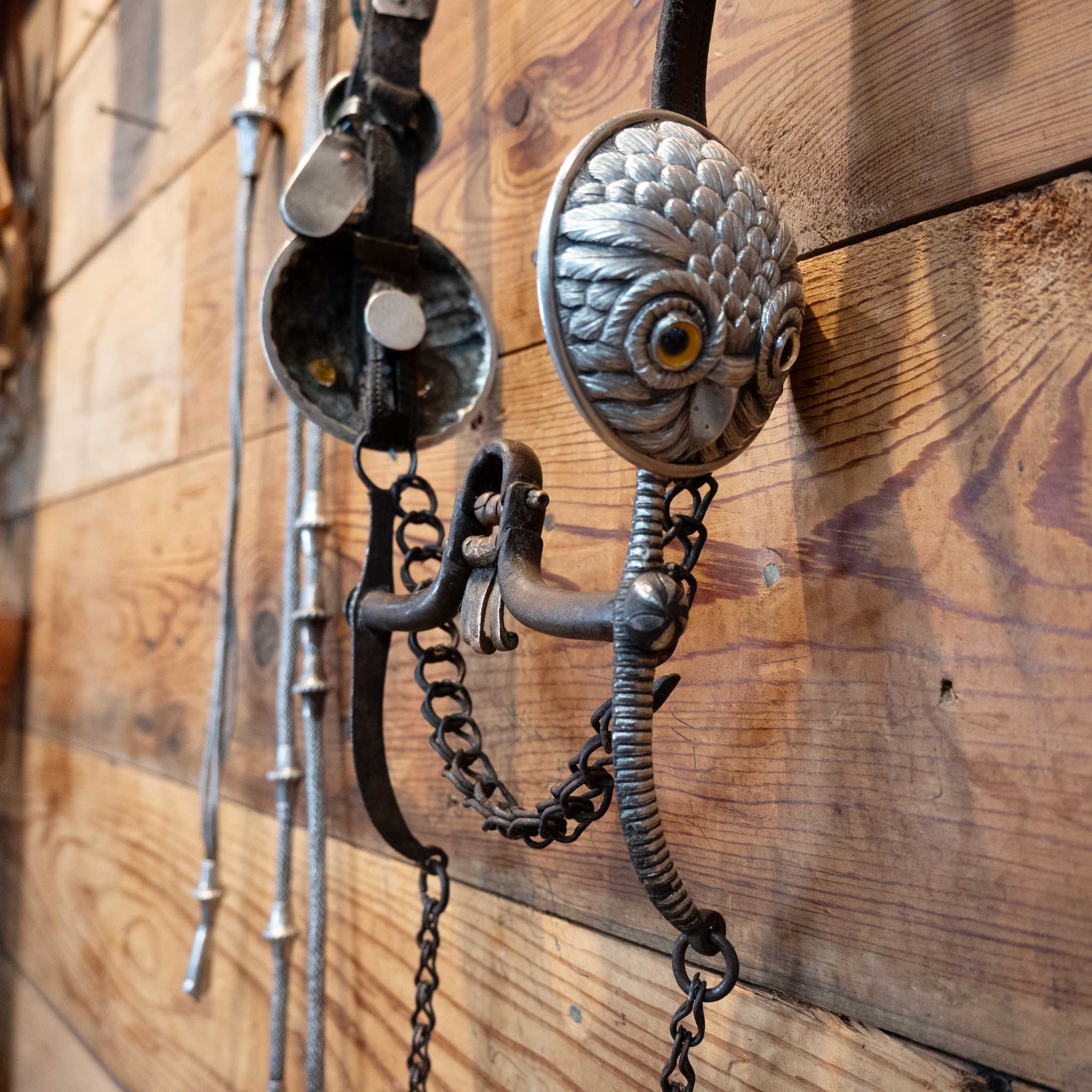 Vintage Owl Silver Bridle Rig w/Matching Reins