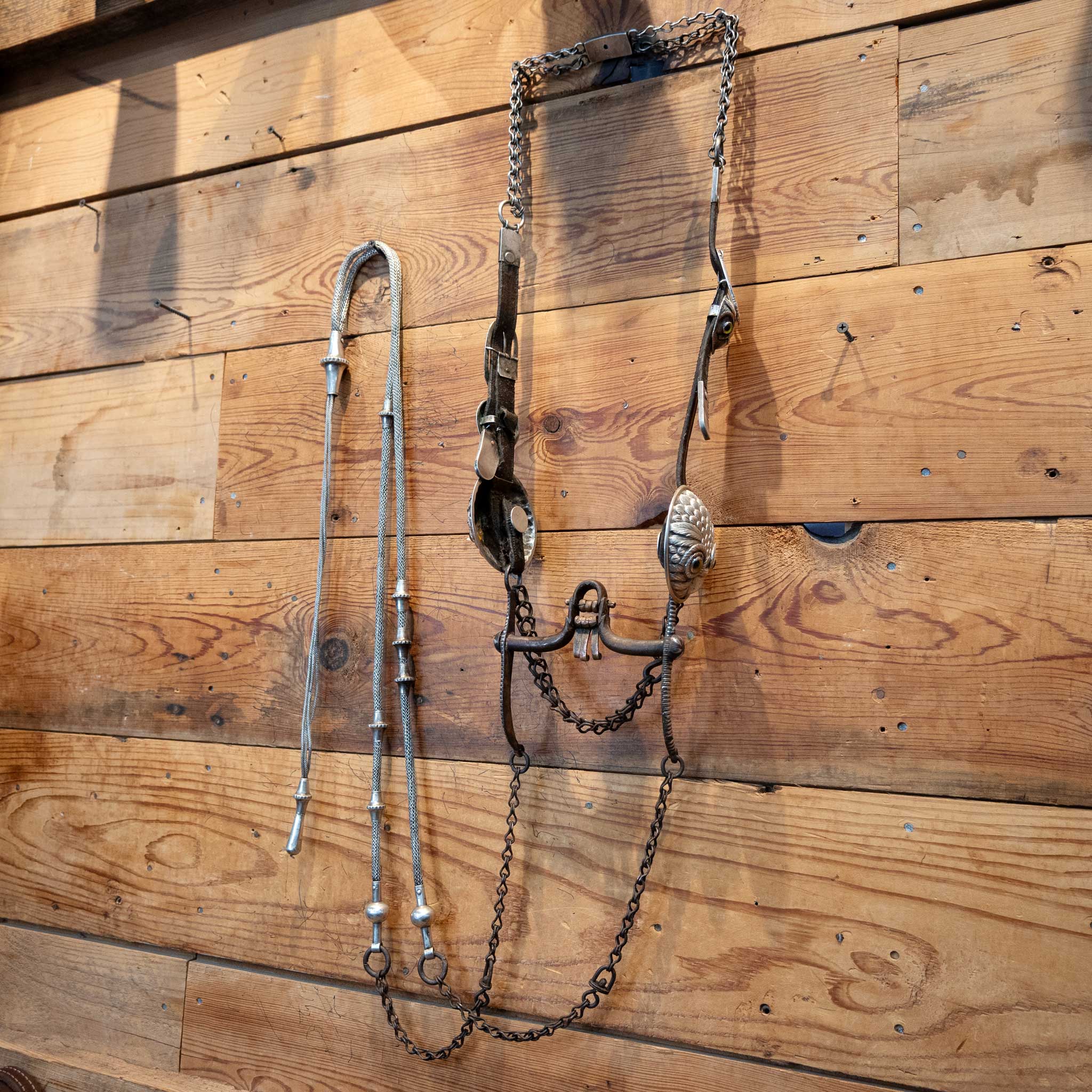 Vintage Owl Silver Bridle Rig w/Matching Reins - Image 2