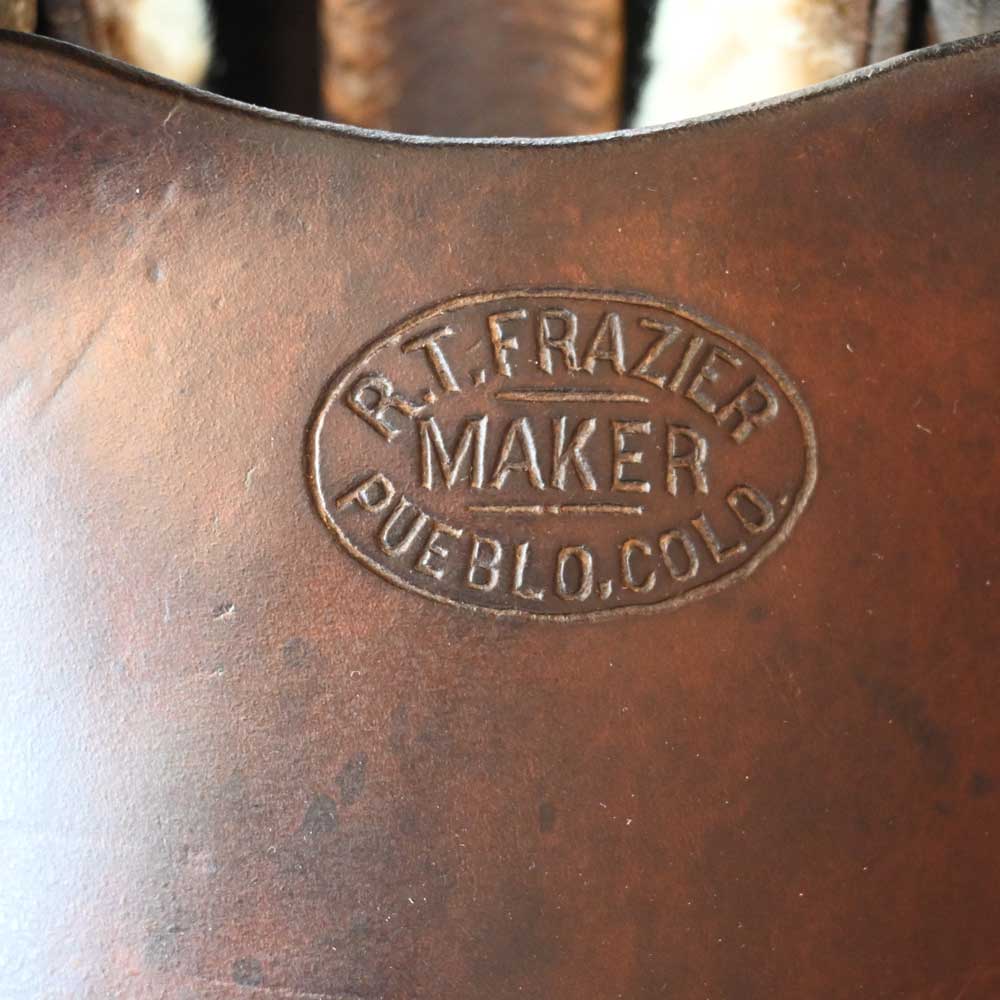 R.T. Frazier 1900's Metal Horn Saddle - Image 6