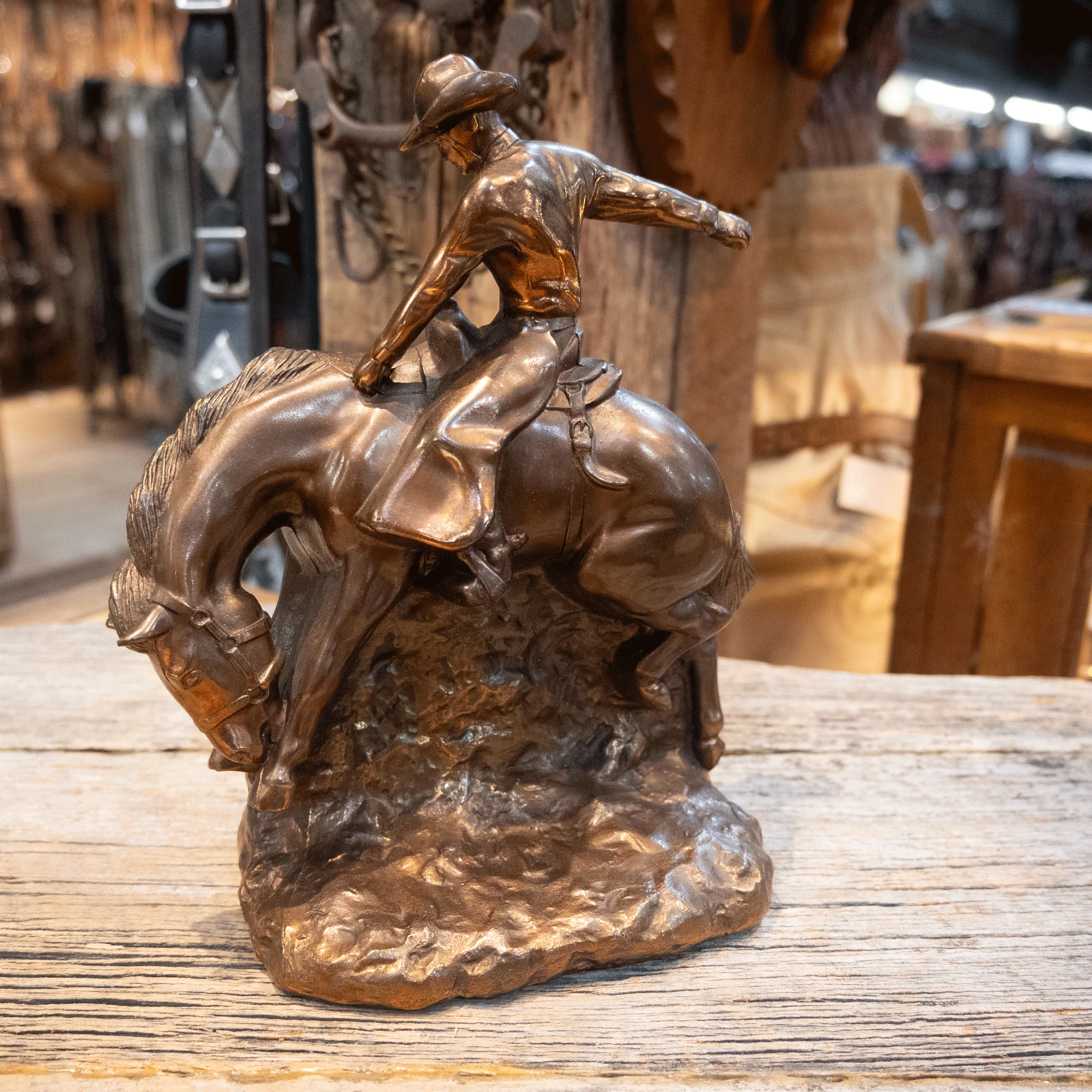 Vintage Single Dodge Inc. Copper Finish Bookend - Image 2