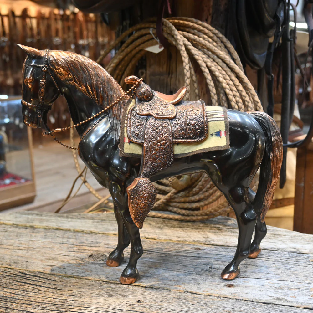 Vintage Solid Brass Horse Statue