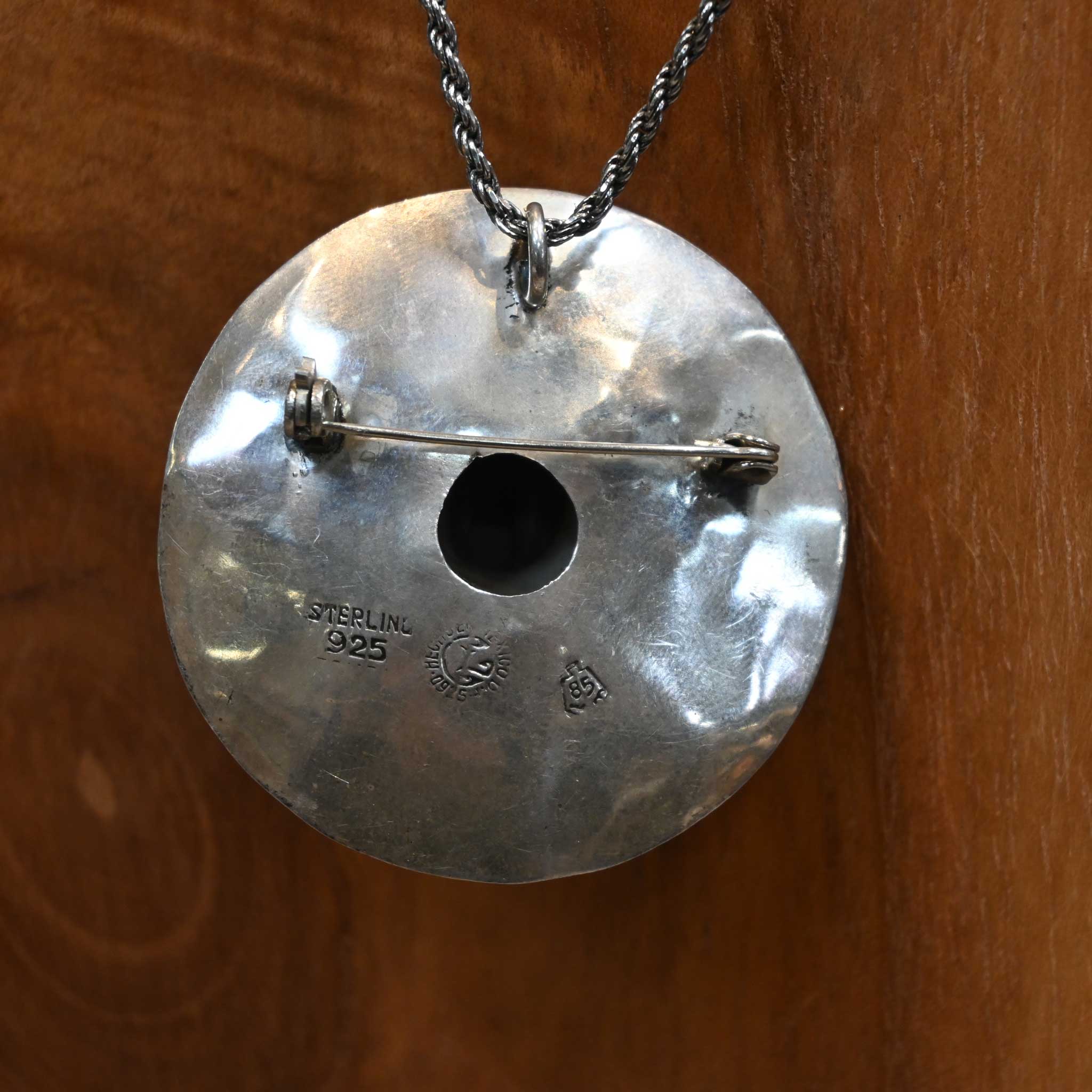 Vintage Sterling Silver Sombrero Necklace - Image 3