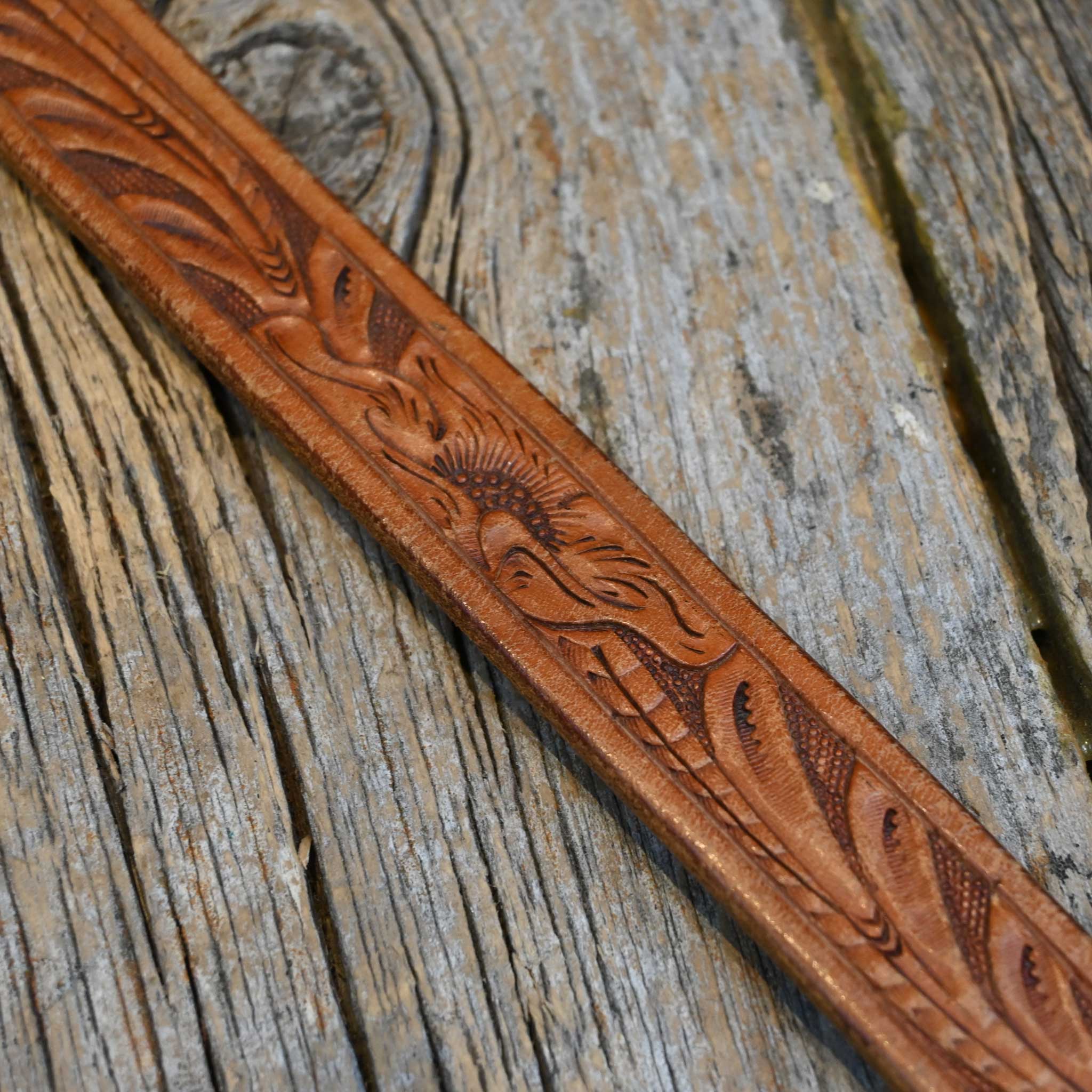 Vintage Sunset Trails 3pc Buckle on Jedlickas 28" Belt - Image 2