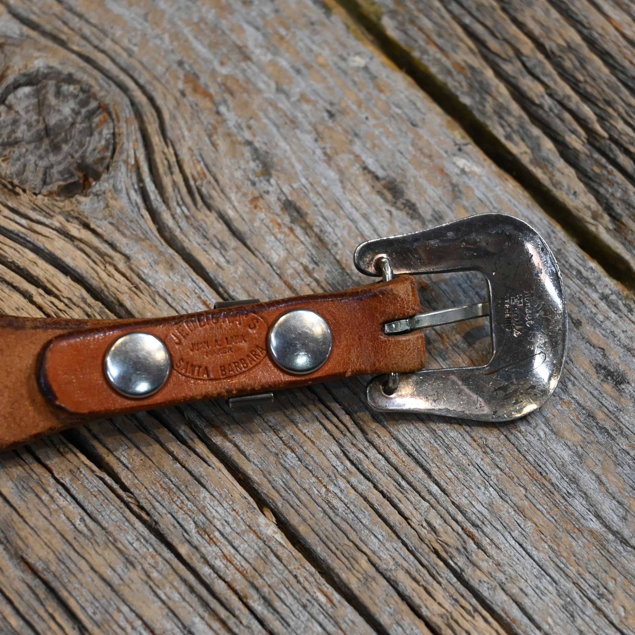 Vintage Sunset Trails 3pc Buckle on Jedlickas 28" Belt - Image 3