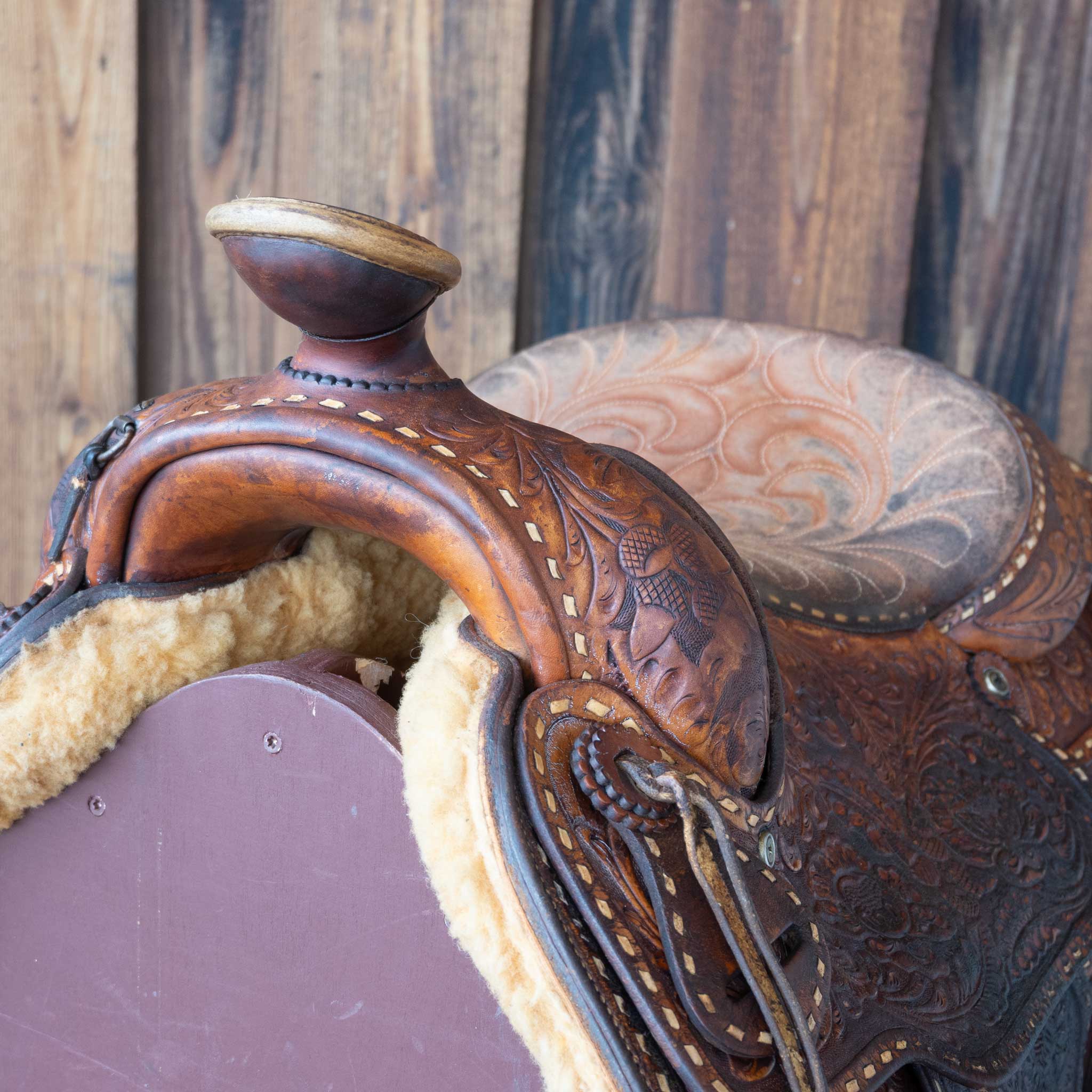 Vintage Texas Ranch Saddle - Image 6