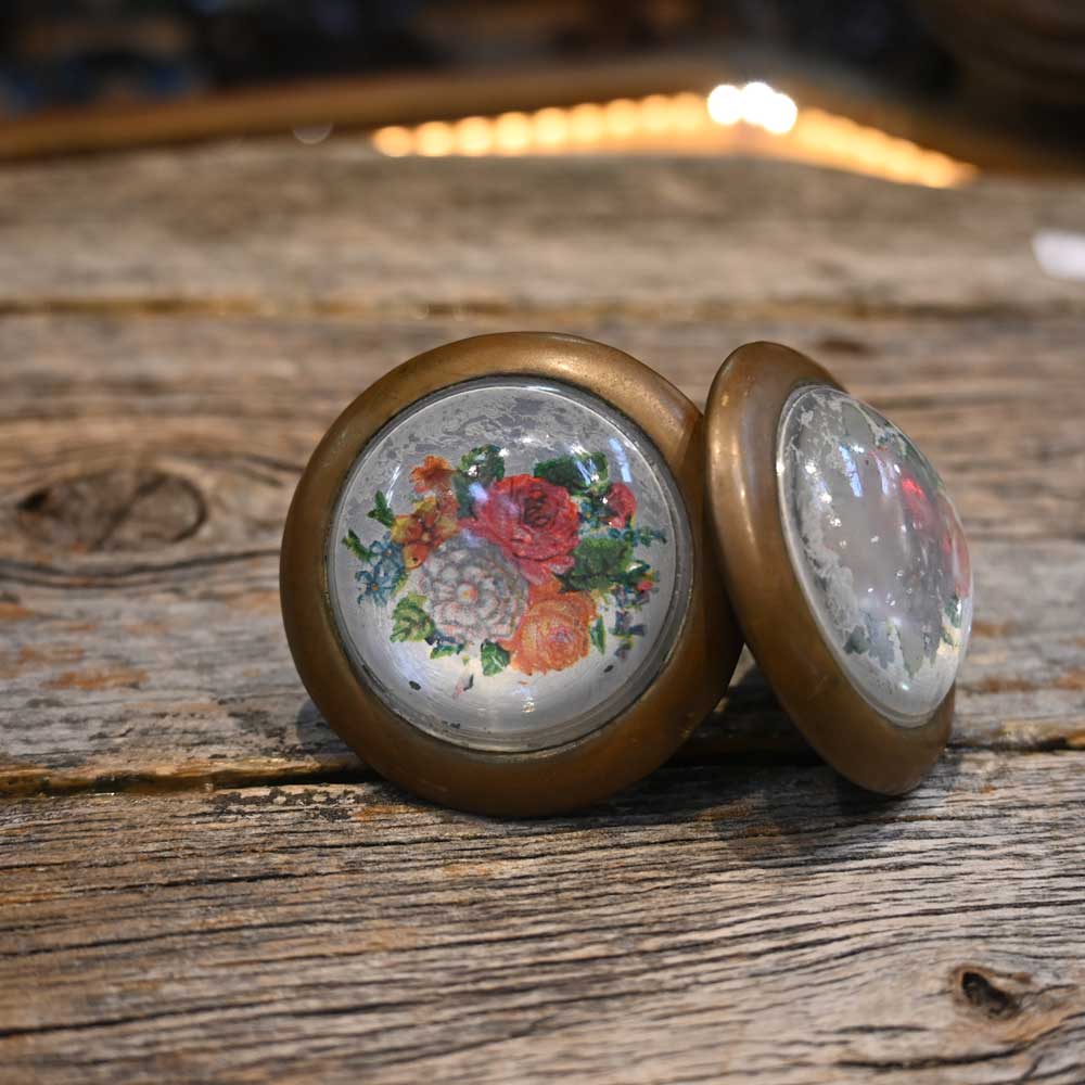 Vintage Bridle Rosettes w/Flowers