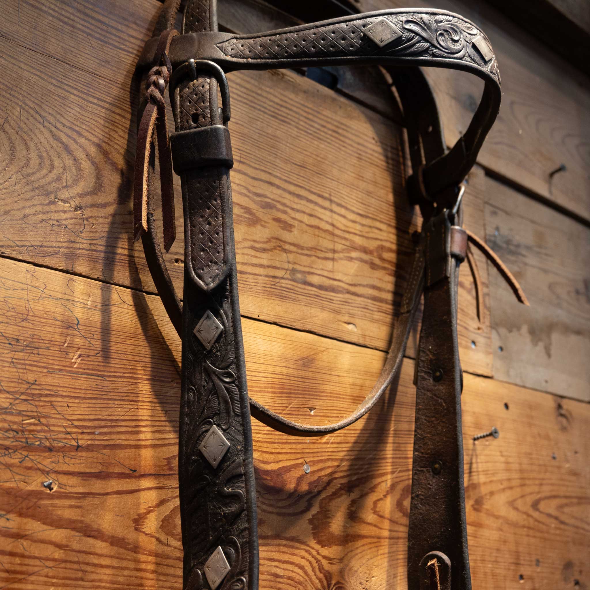 Beurman Diamond Concho Ported Bit Bridle Rig - Image 2