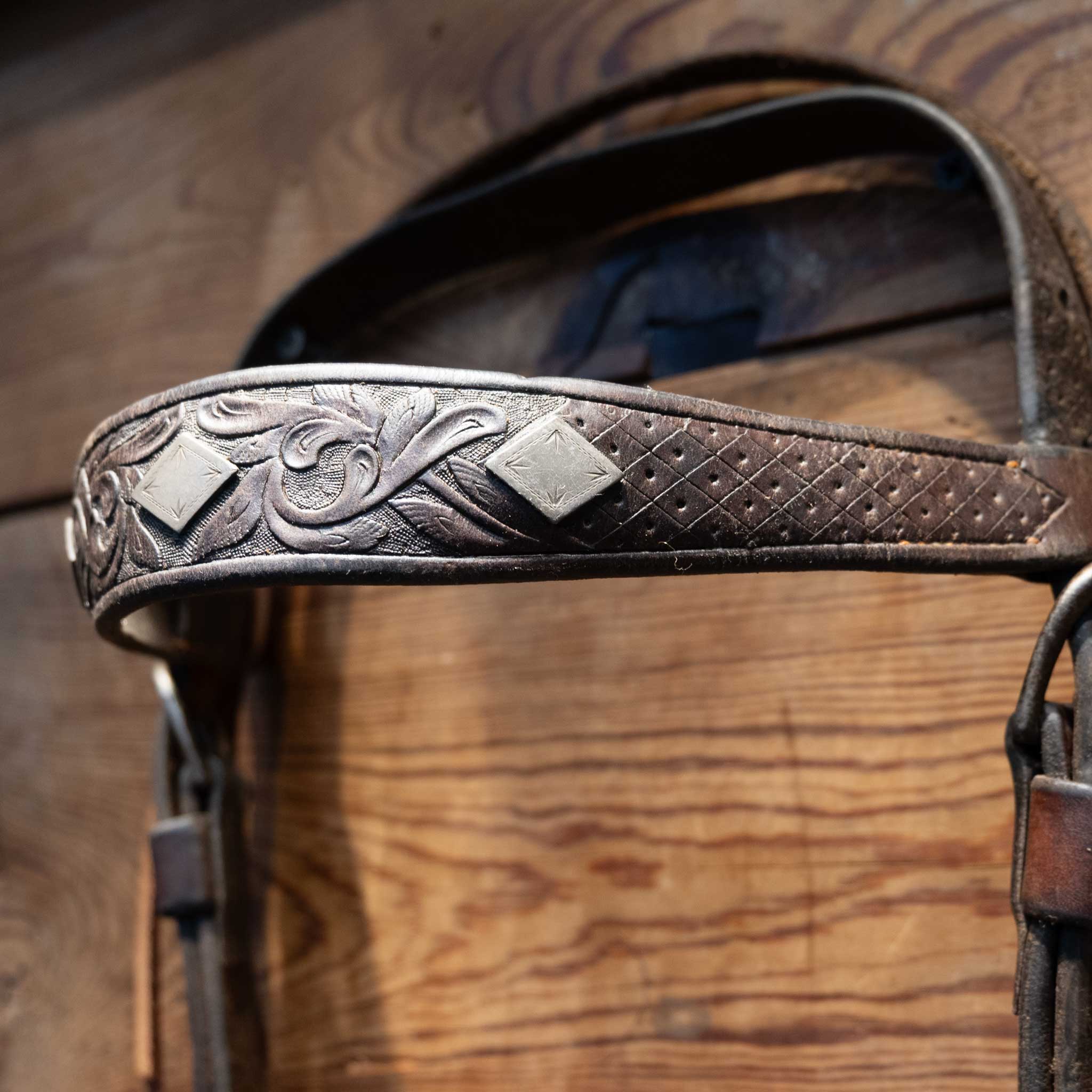 Beurman Diamond Concho Ported Bit Bridle Rig - Image 7