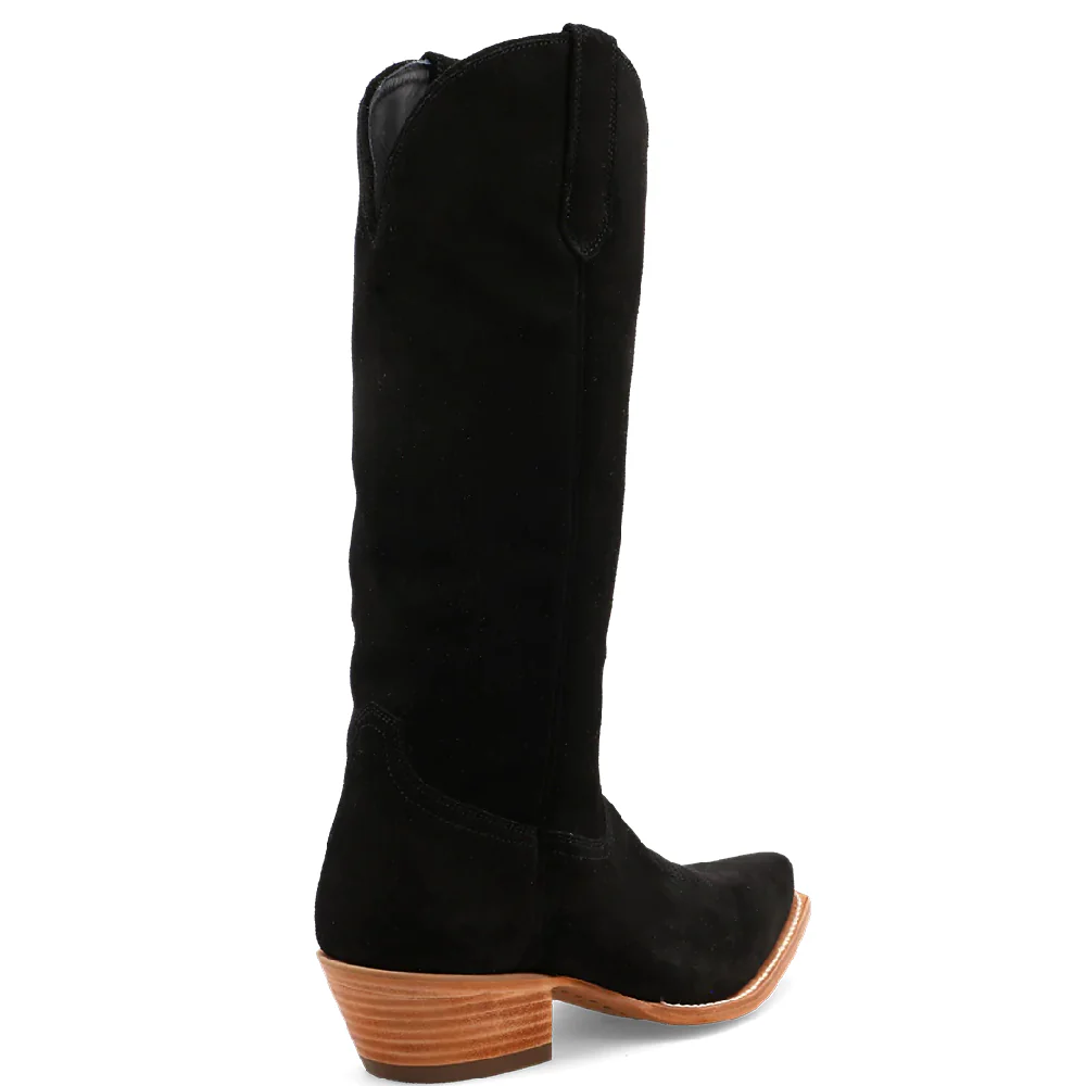Black Star Addison Suede Boot - Black - Image 3