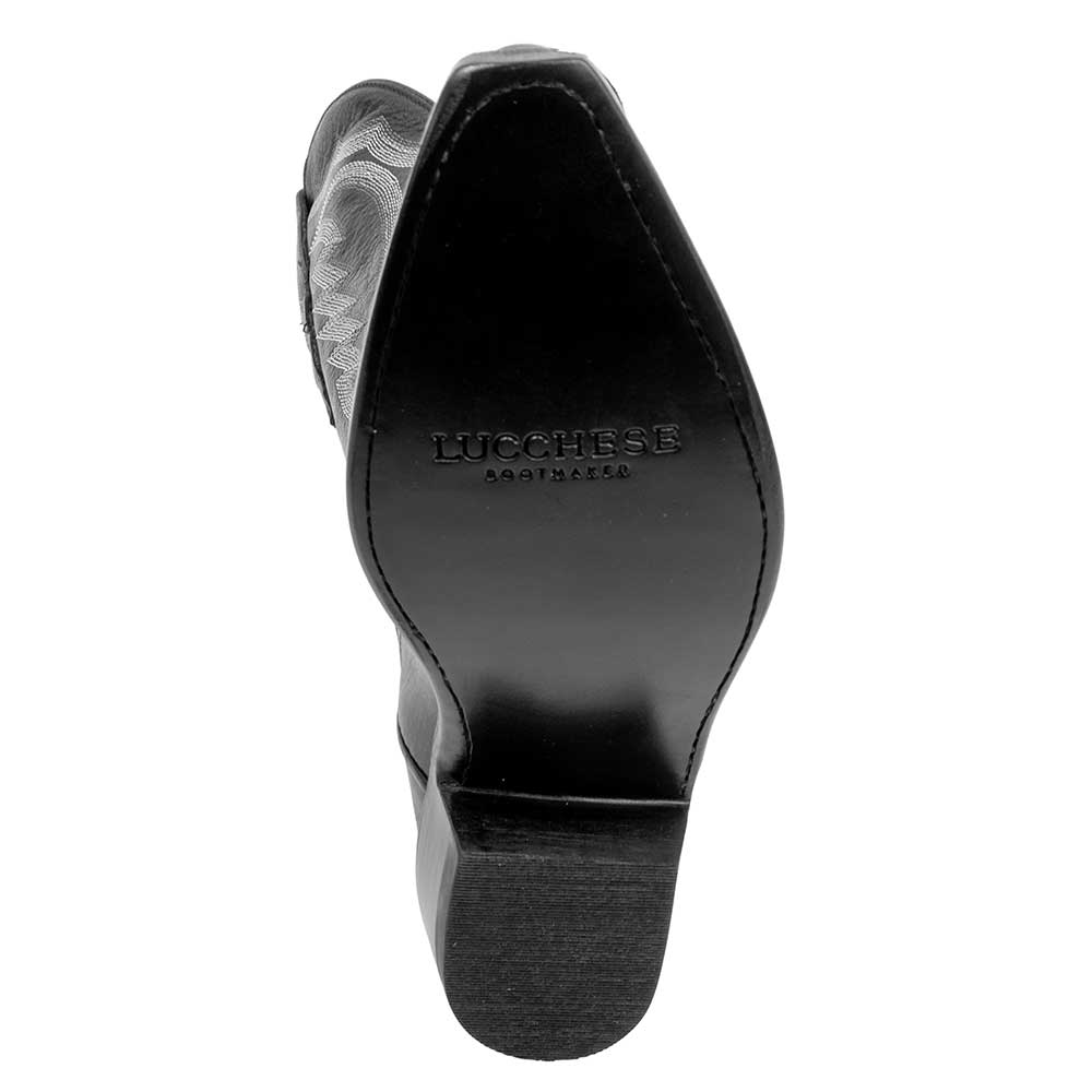 Lucchese Black Cow Vamp Stitch Western Boot - Image 4