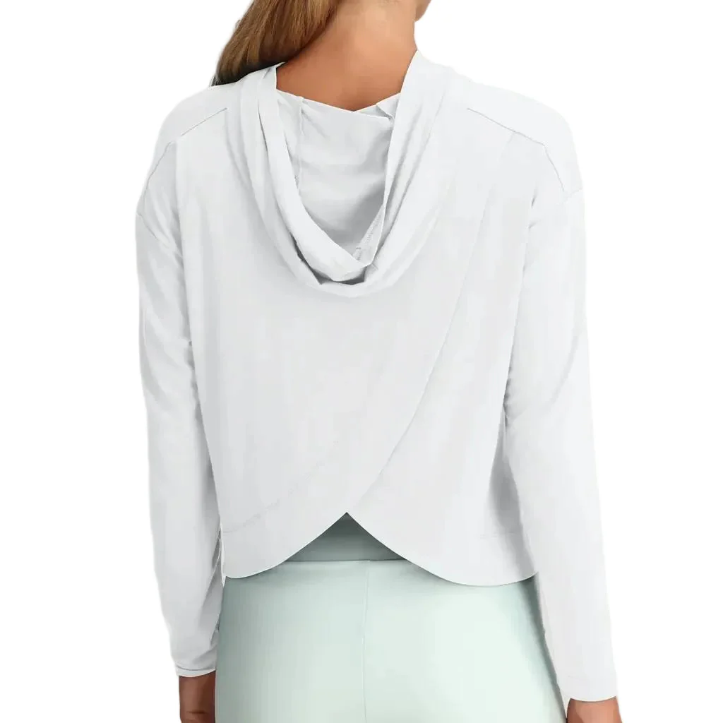 Free Fly Women's Bright White Bamboo Shade Crossover Hoodie - Image 2