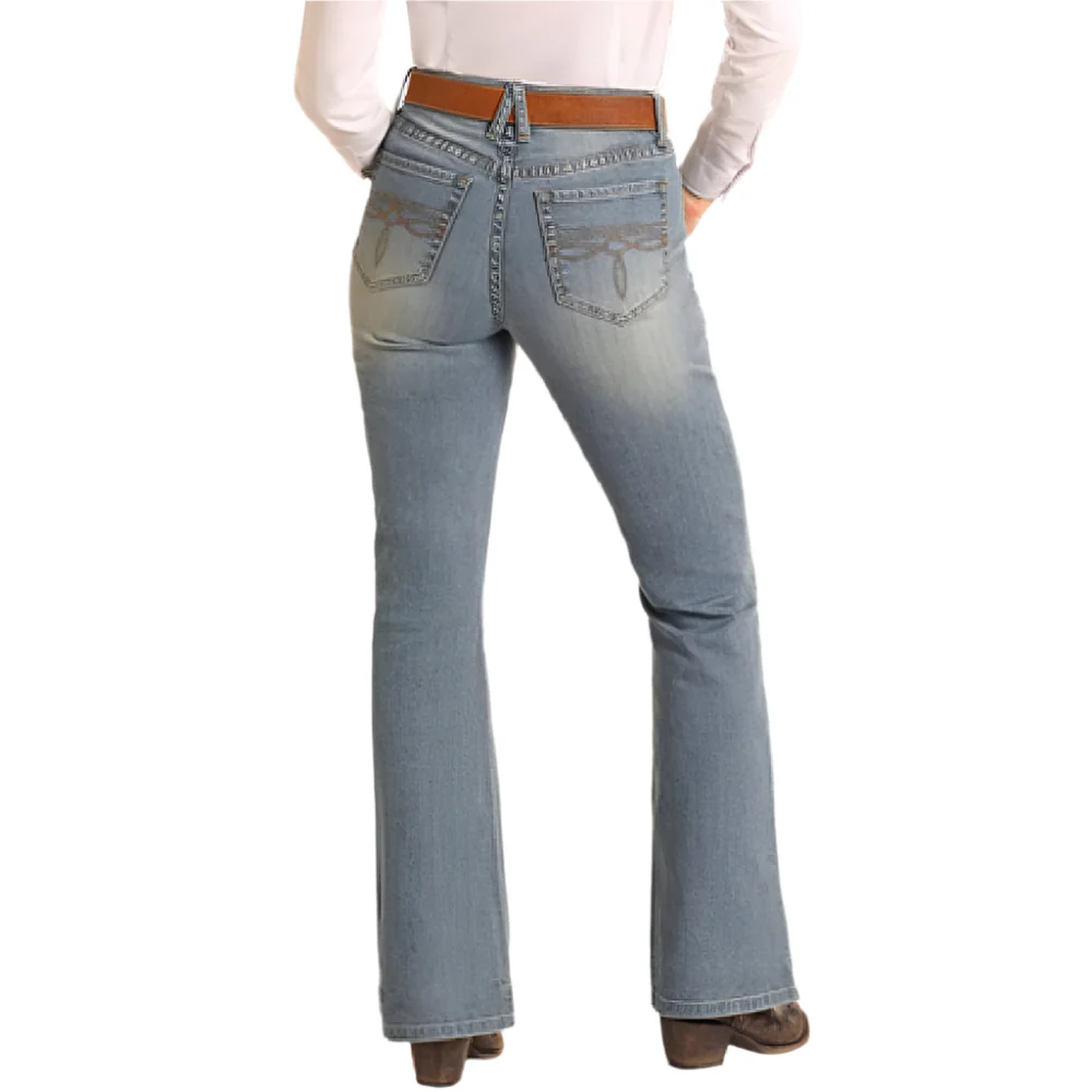Rock & Roll Denim Women's Mid Rise Riding Jeans - FINAL SALE