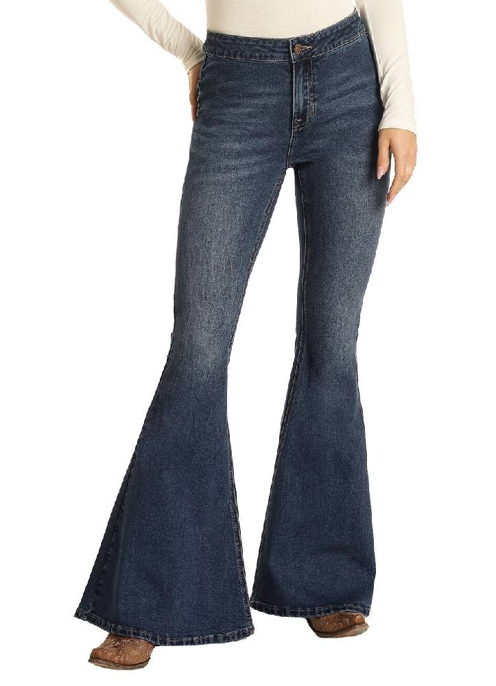 *Rock & Roll Women's High Rise Flare Jeans - FINAL SALE - Size 30x36 - Image 2