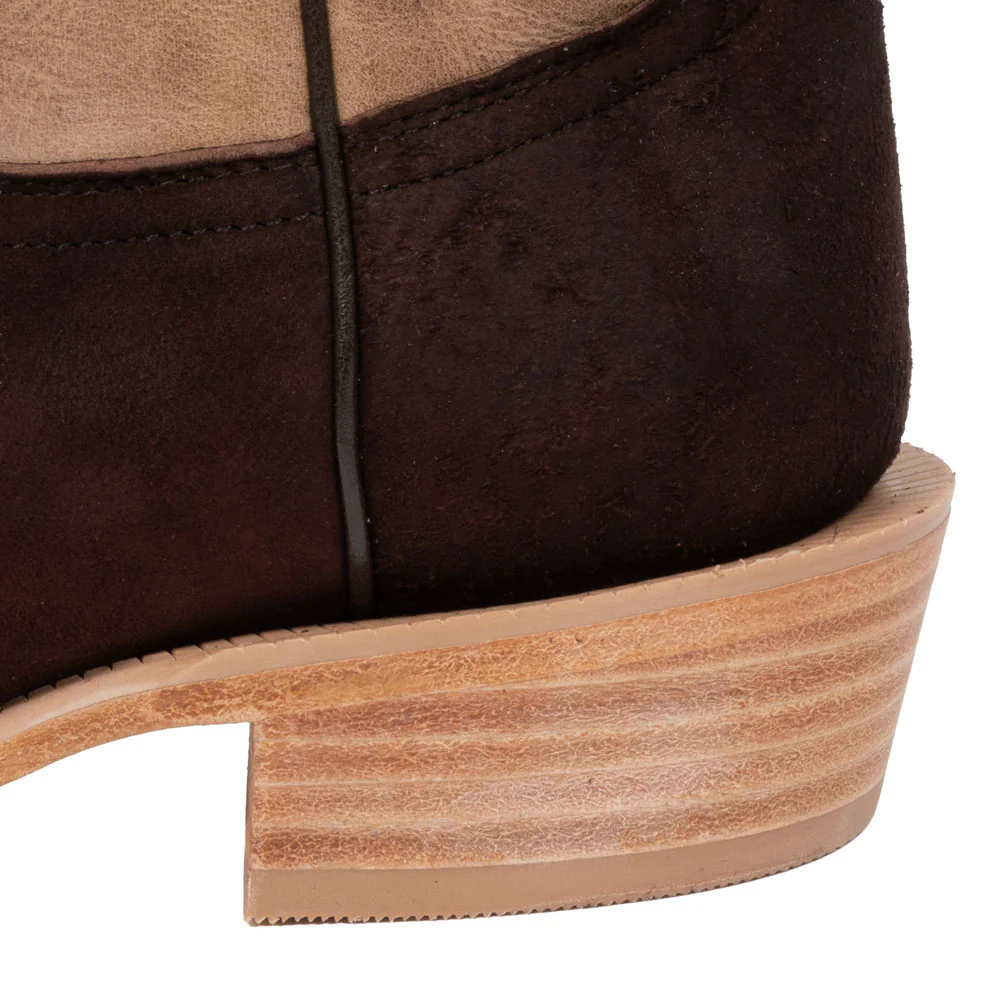 R. Watson Women's Chocolate Roughout Cutter Toe Boot - Image 2