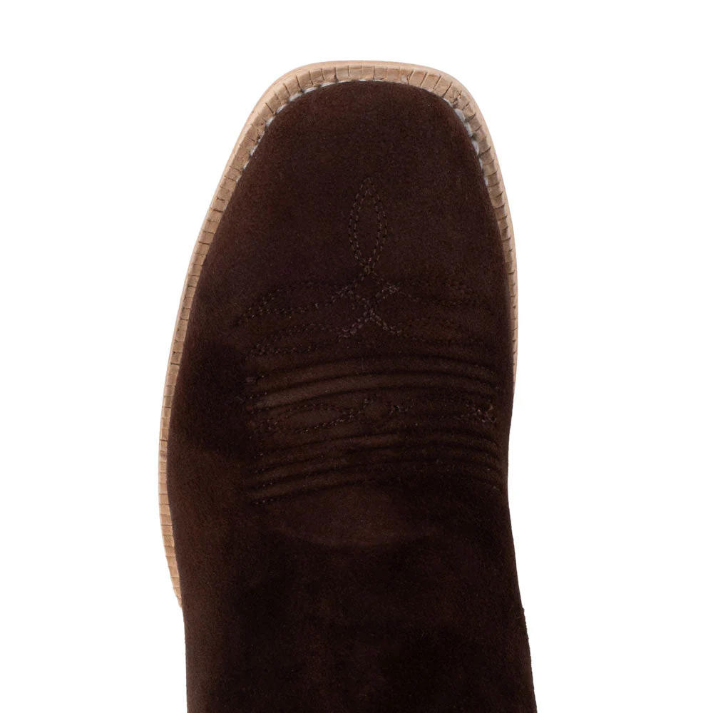 R. Watson Women's Chocolate Roughout Cutter Toe Boot - Image 3
