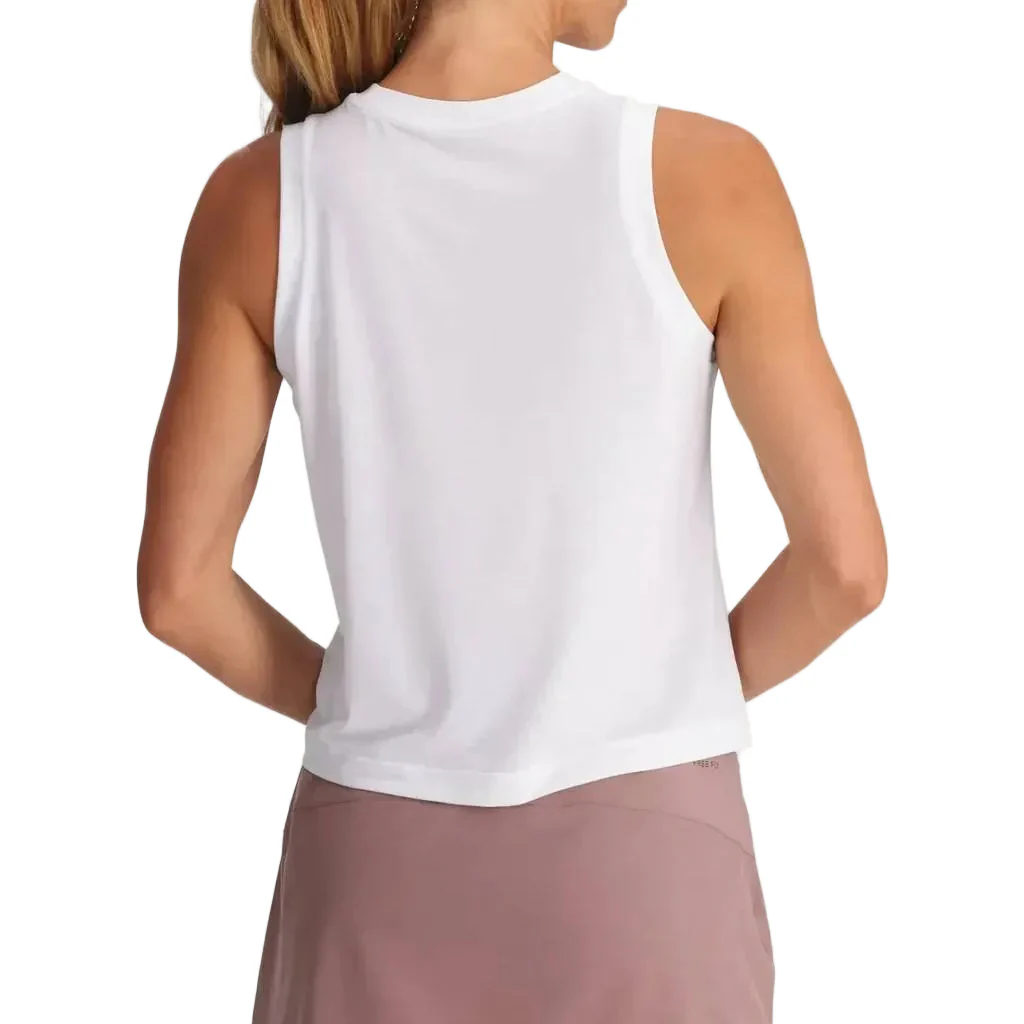 Free Fly Women's Elevate Lightweight Bright White Tank - Image 2