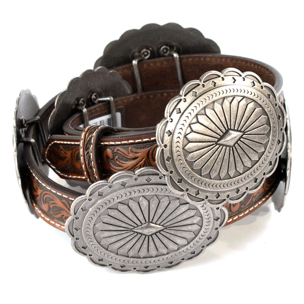 Ariat Oval Flower Concho Belt
