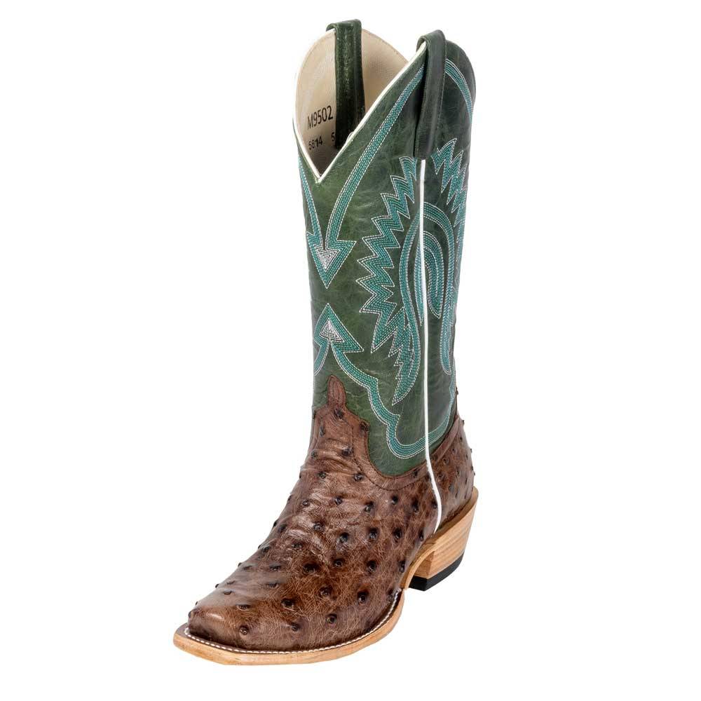 Macie Bean Kango Tobacco Full Quill Ostrich Boot