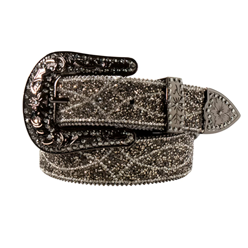 Angel Ranch Women's Hematite Resin Beads Belt