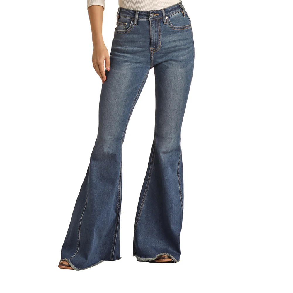 *Rock & Roll Denim Women's Bell Bottom Jeans - FINAL SALE - Image 2