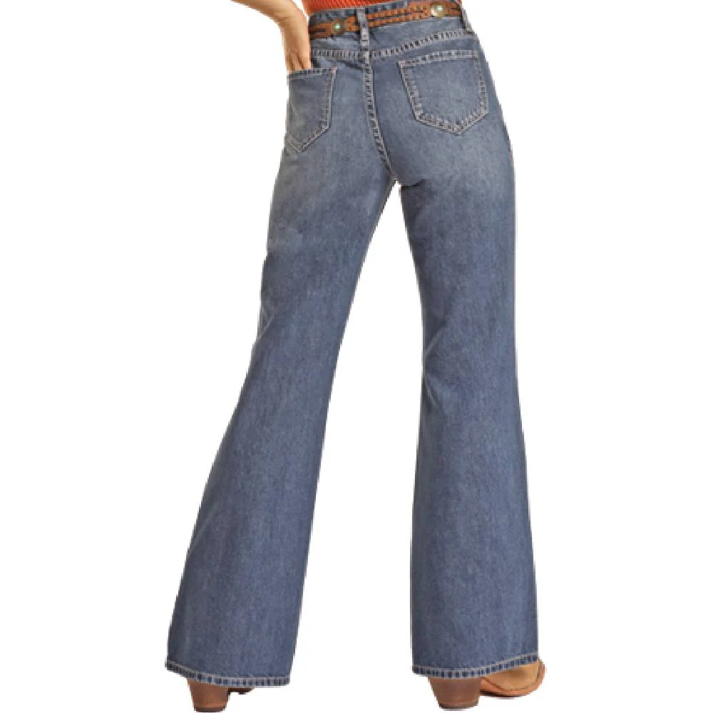 Rock & Roll Denim Women's Distressed Jean - FINAL SALE - Image 3