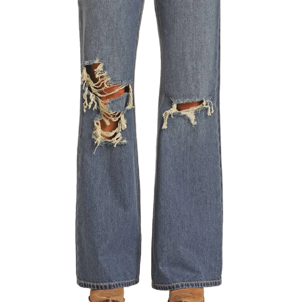 Rock & Roll Denim Women's Distressed Jean - FINAL SALE - Image 4