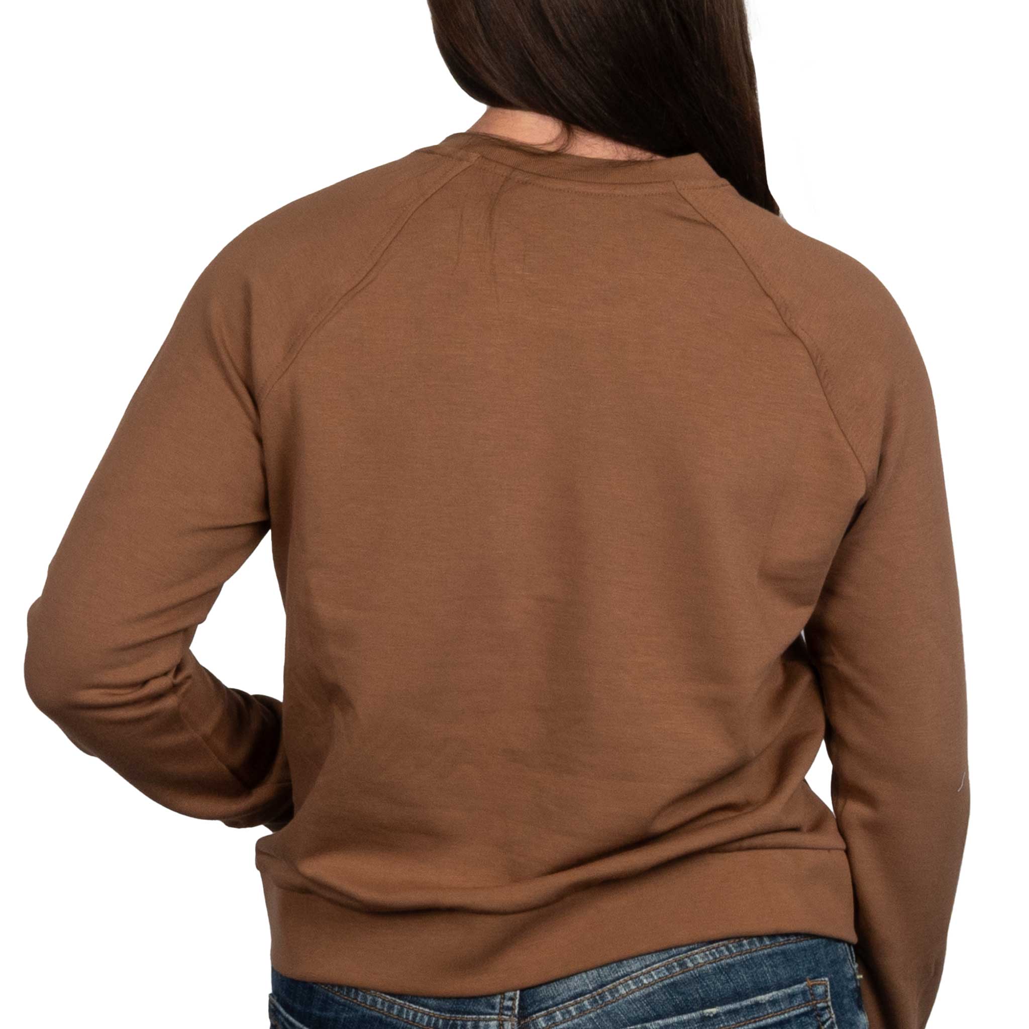 Free Fly Women's Bamboo Fleece Crew Top - Nutmeg - Image 2
