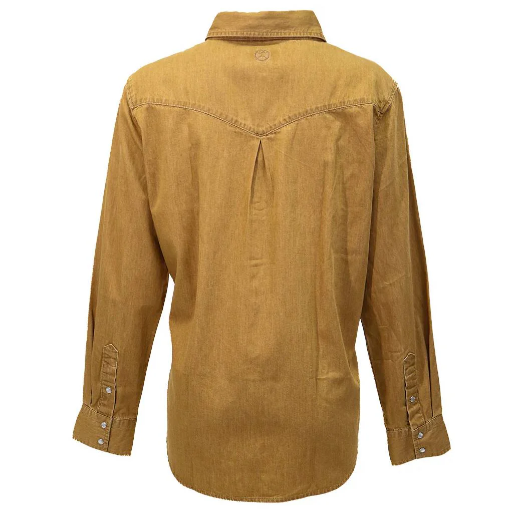 Hooey Women's Del Denim Tan Chambray Snap Shirt - Image 2