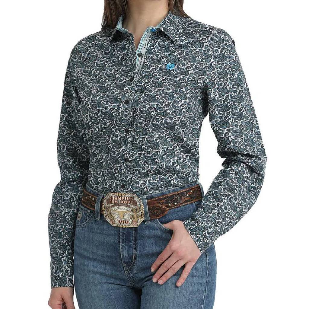 Cinch Women's Paisley Blue Shirt