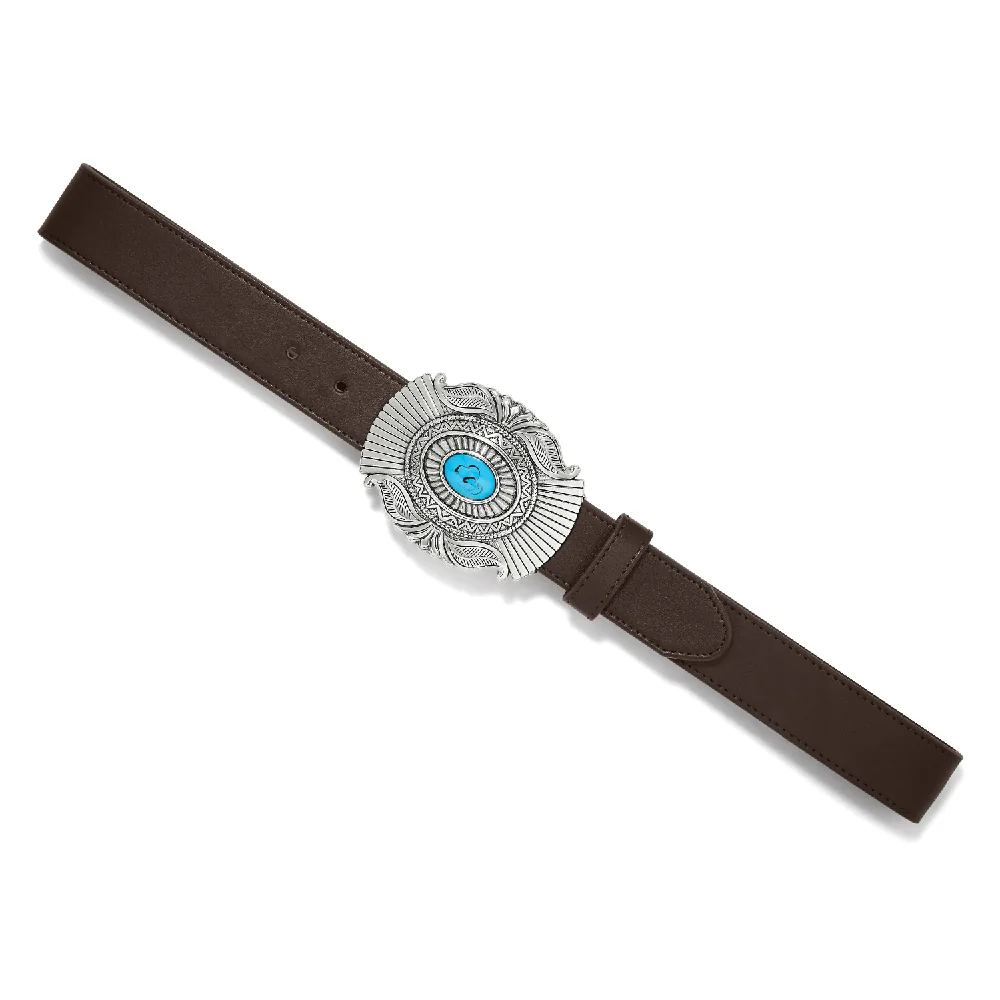 Brighton Raindance Silver Turquoise Belt - Image 2