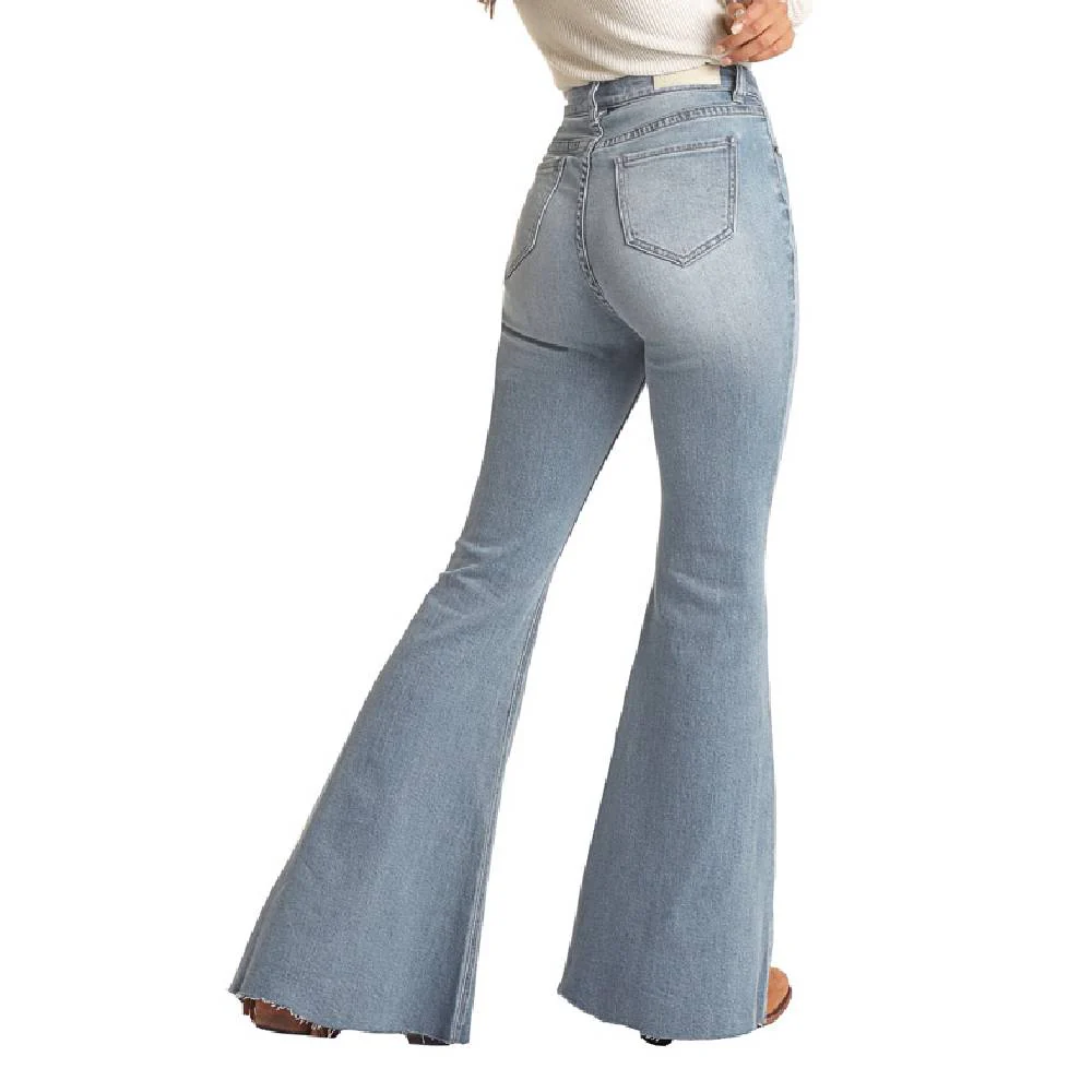 *Rock & Roll Denim Women's Distress Bell Bottom Jean - FINAL SALE - Size 30x36
