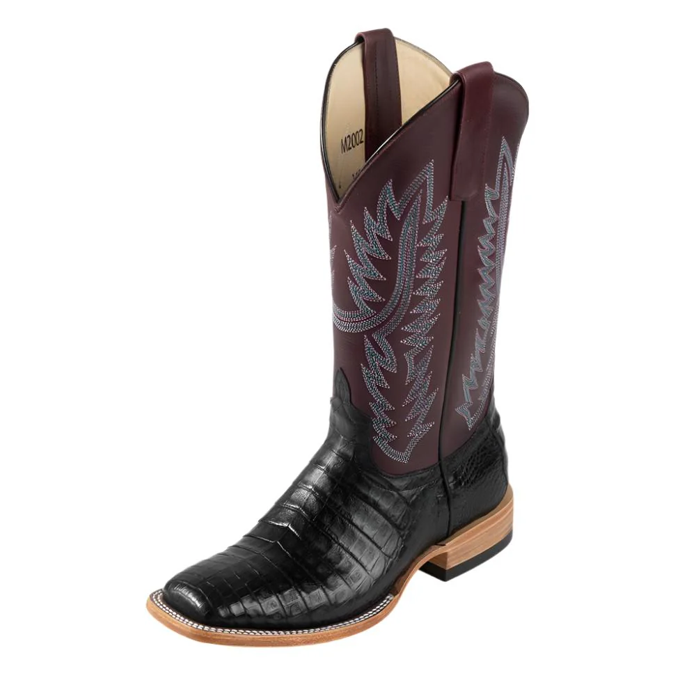 Macie Bean Black Caimen Belly Boot