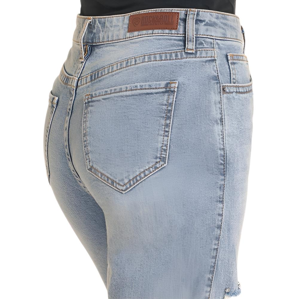 Rock & Roll Denim Women's Studded Cropped Jeans - FINAL SALE - Image 4