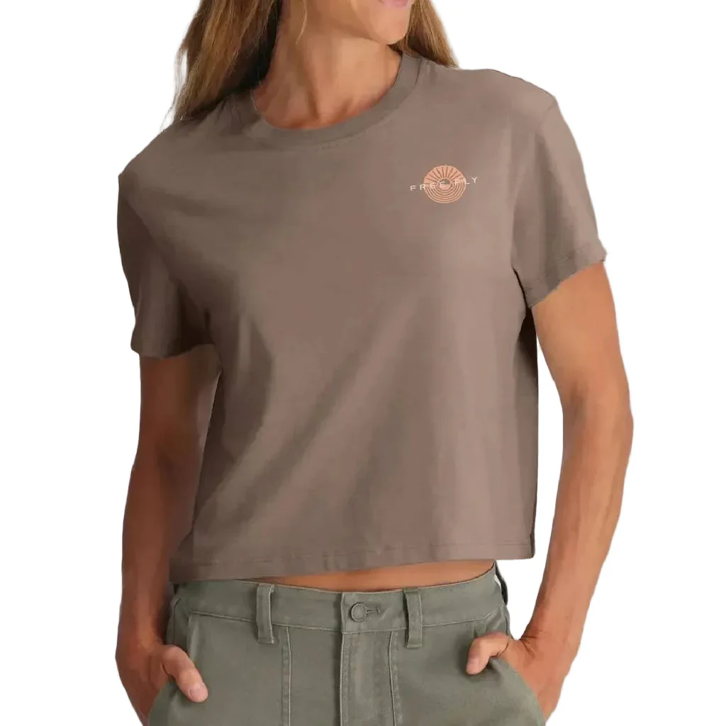 Free Fly Women's Sun Ripple Heather Fossil Tee - Image 2