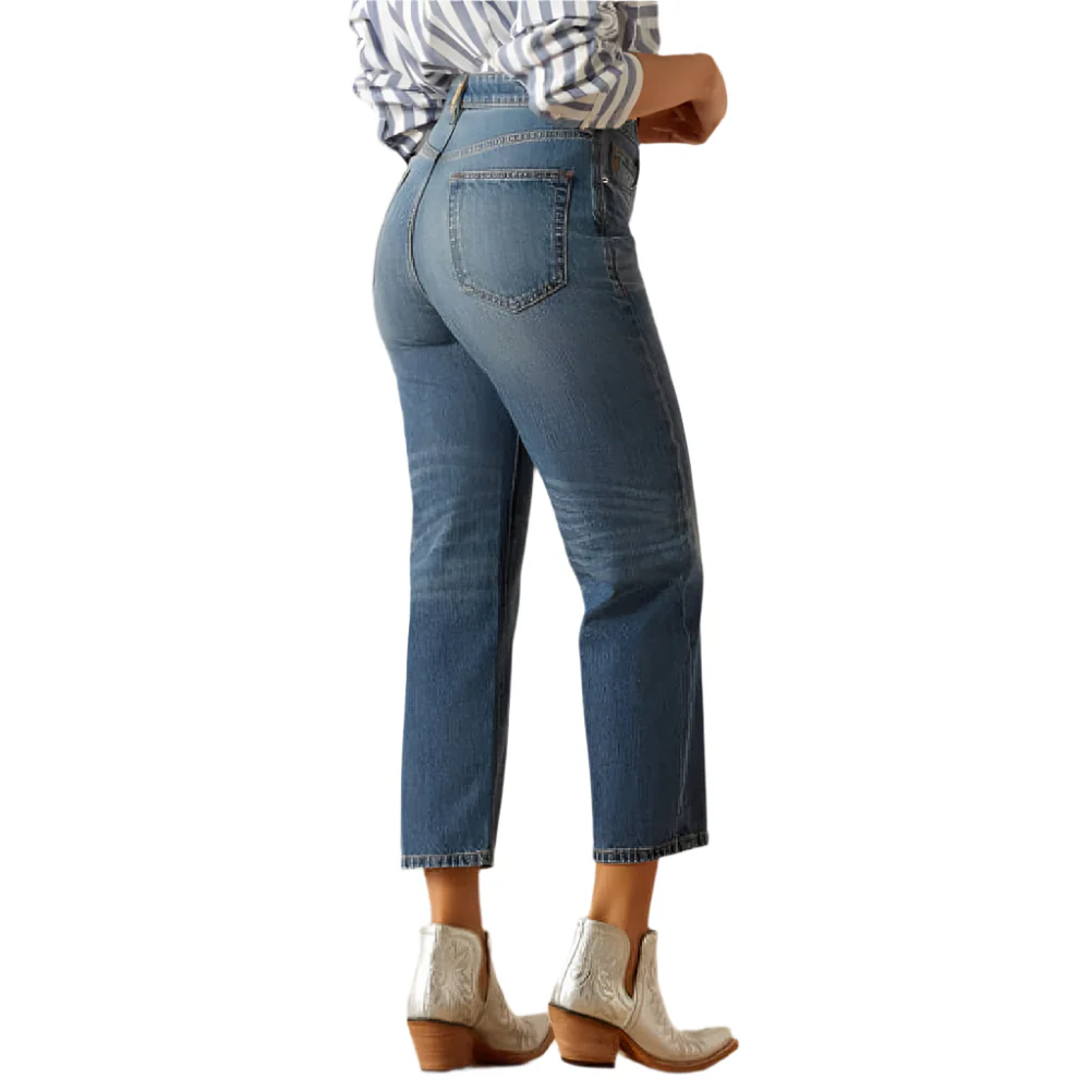 Ariat Women's Ultra High Rise Tomboy Relaxed Straight Jeans - Image 2