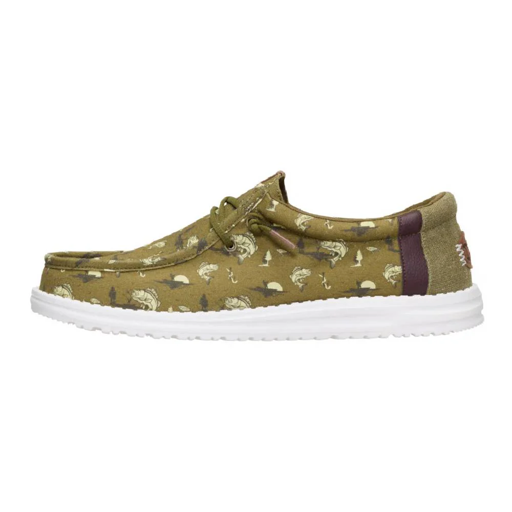 Hey Dude Wally - Bass Burnt Olive/Dark Olive