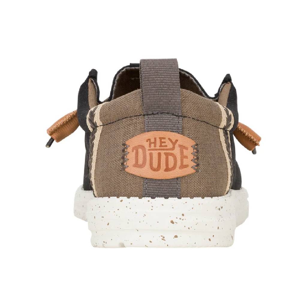 Hey Dude Wally Craft Linen - Black/Walnut - Image 4