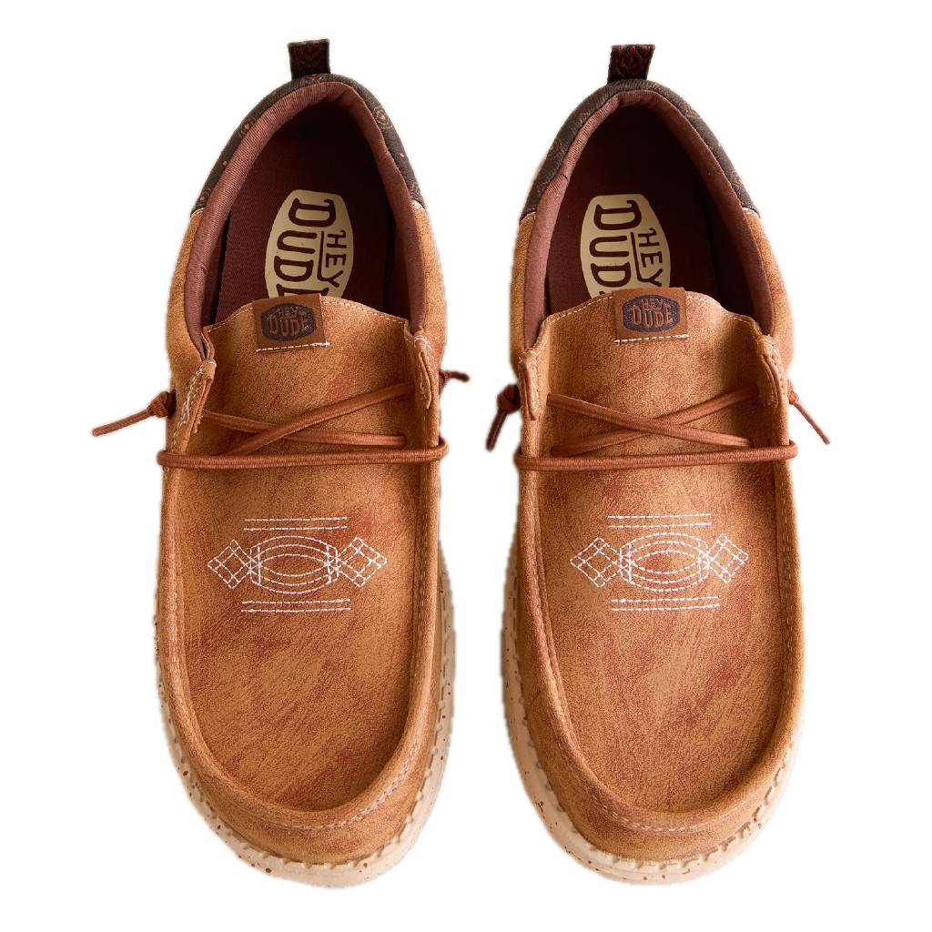 Hey Dude Wally Funk Western Stitch - Argan Brown/Multi - Image 2