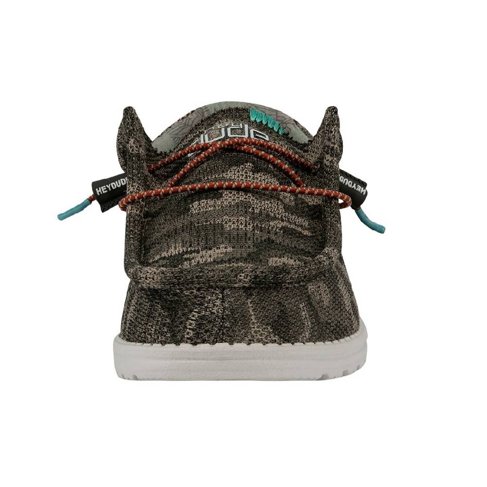 Hey Dude Wally Sox - Camo Olivine - Image 2