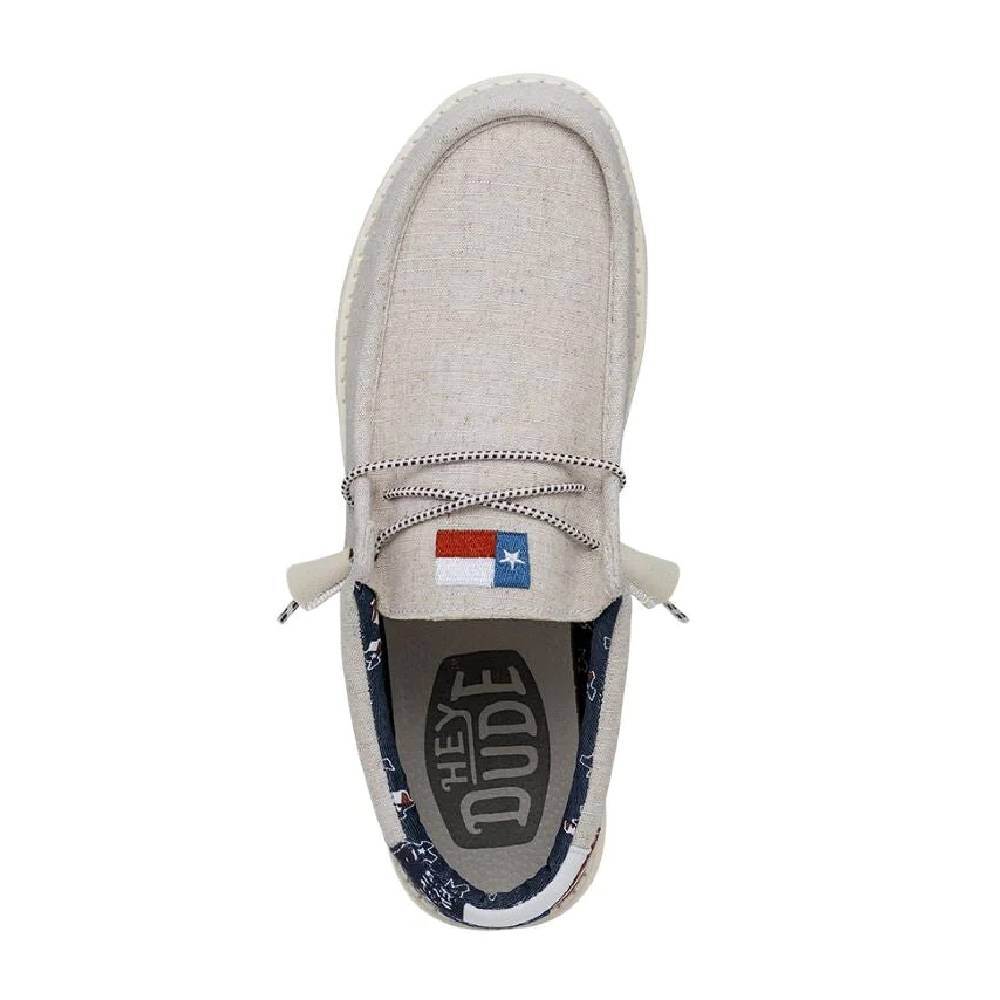 Hey Dude Wally Texas Canvas - Off White - Image 4