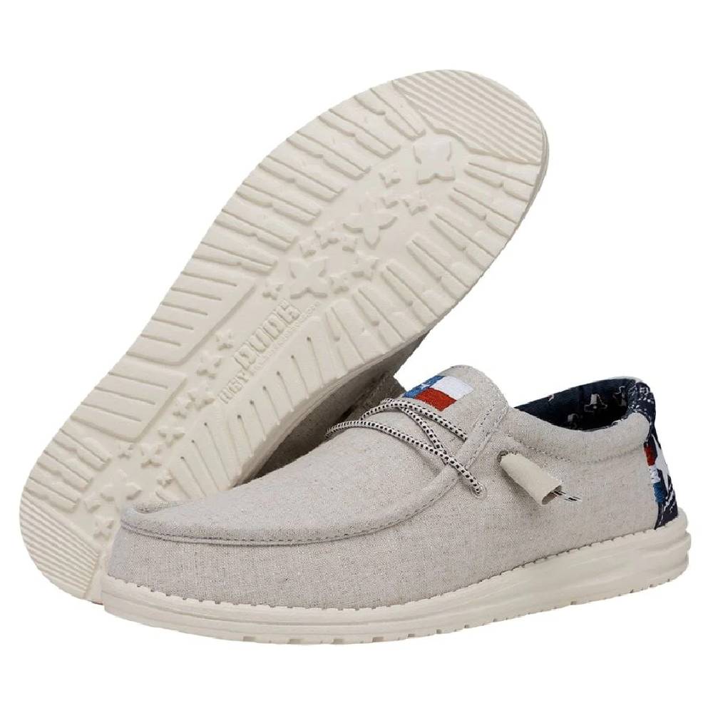 Hey Dude Wally Texas Canvas - Off White - Image 5