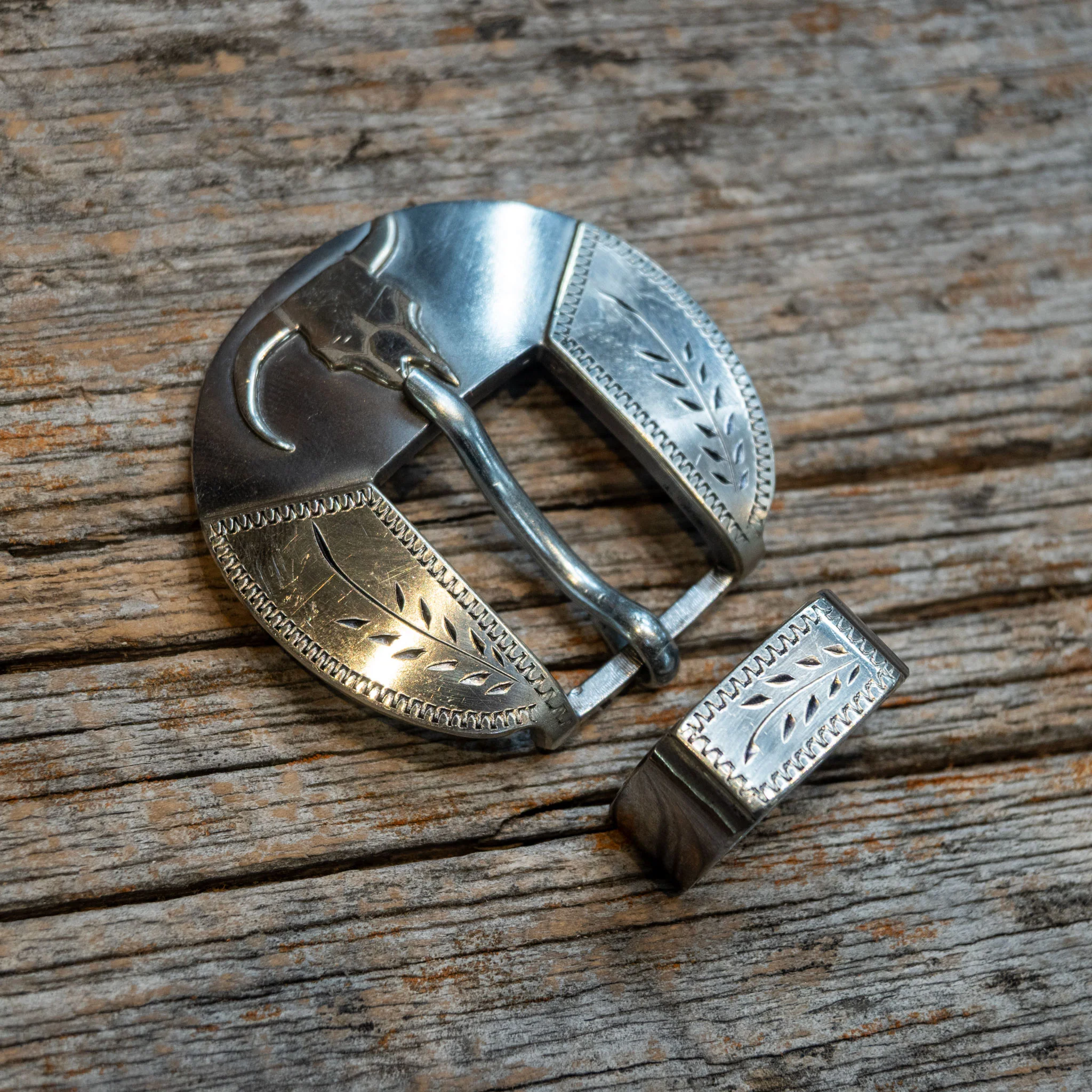 Wayne Dollar Steer Head Buckle - Image 2