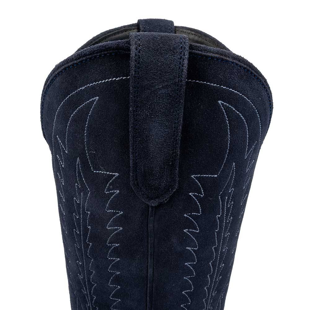 Black Star Victoria Suede Boot - Navy - Image 2