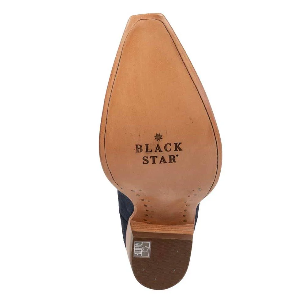 Black Star Victoria Suede Boot - Navy - Image 5