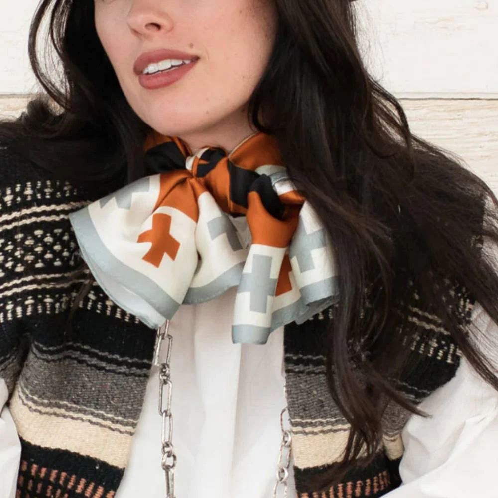Fringe Scarves "West Texas Buck" Long Wild Rag - Image 3