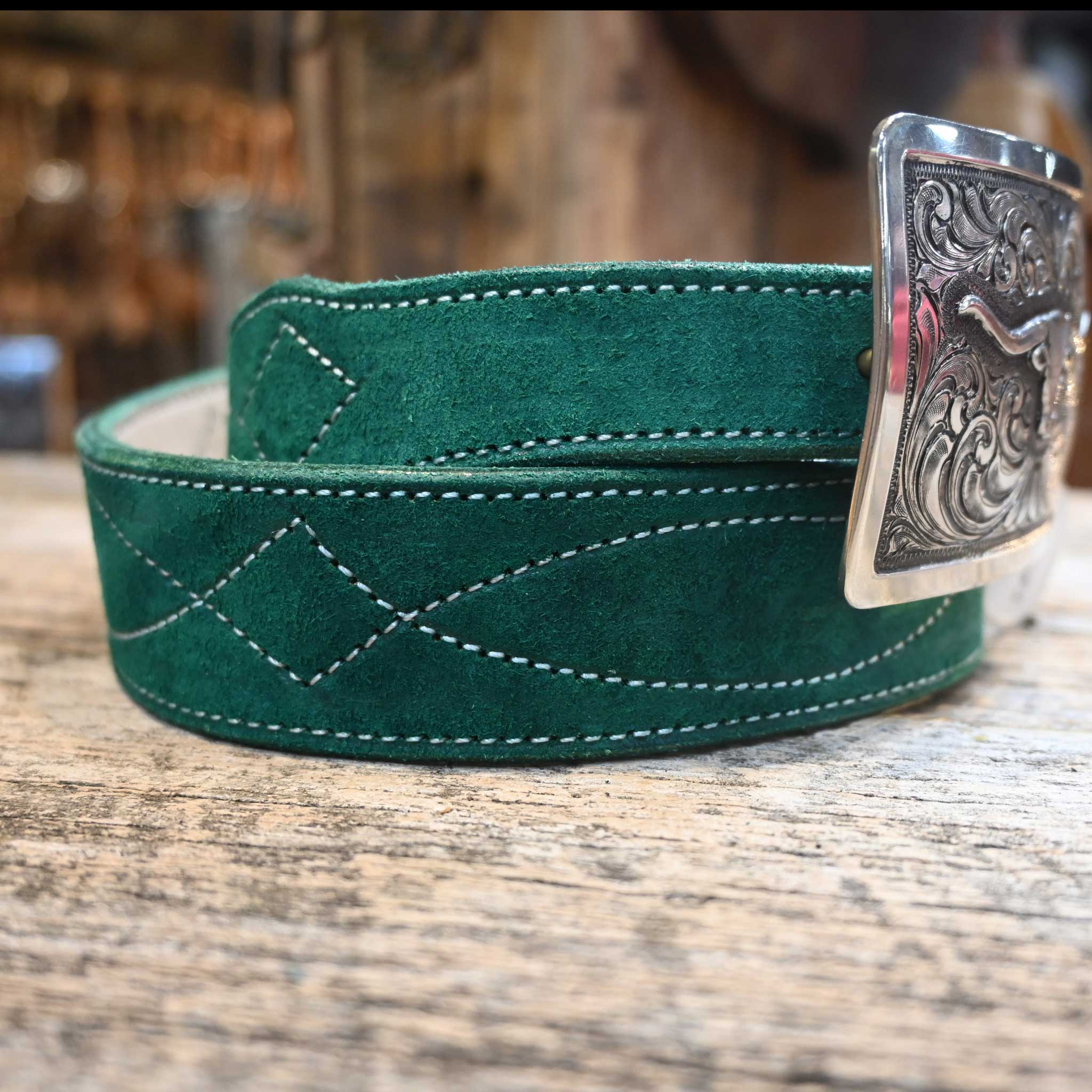 Adam Lahey Green Western Belt - Image 2
