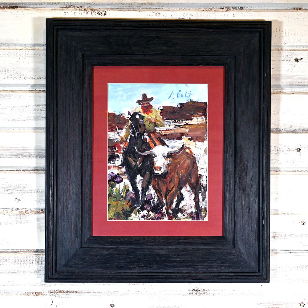 Cowboy on Horseback, by James Lee Colt