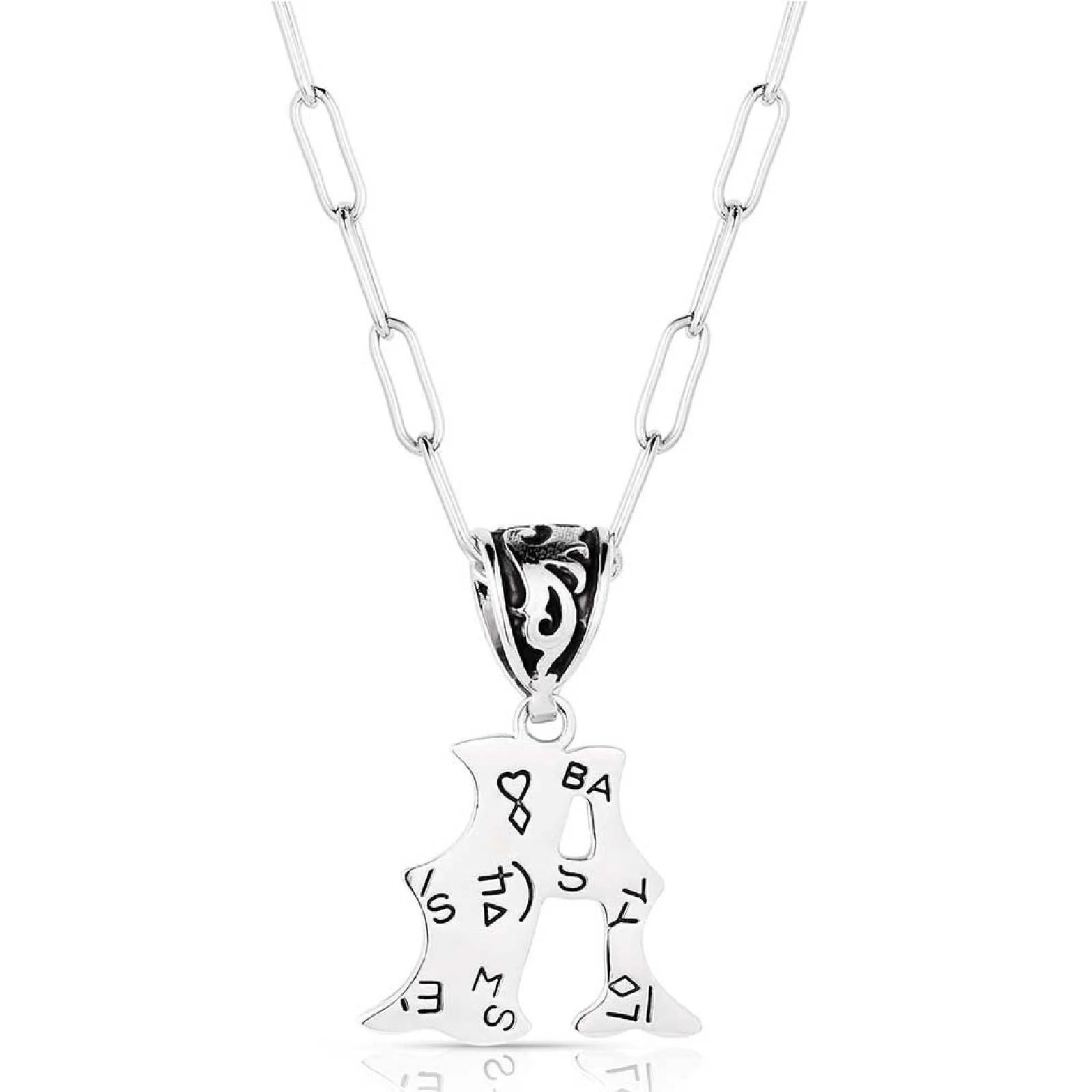 Montana Silversmiths Western Initial Necklace - A - Image 2