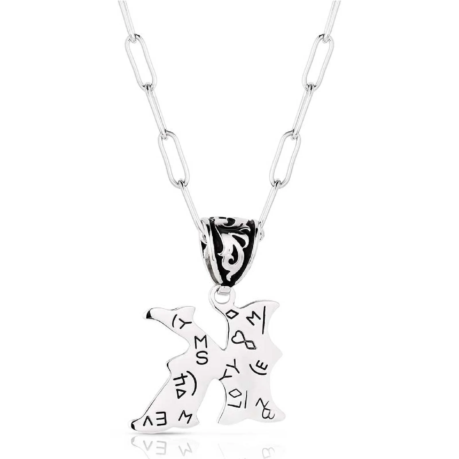 Montana Silversmiths Western Initial Necklace - K - Image 2
