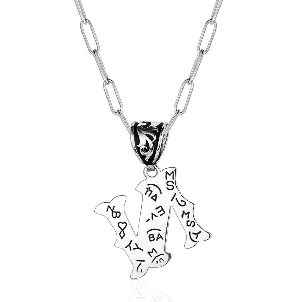 Montana Silversmiths Western Initial Necklace - N - Image 2